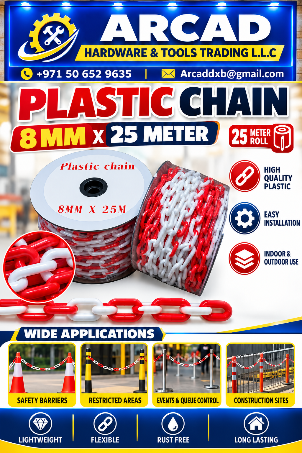 Plastic Chain – 8 mm × 25 m - Image 2