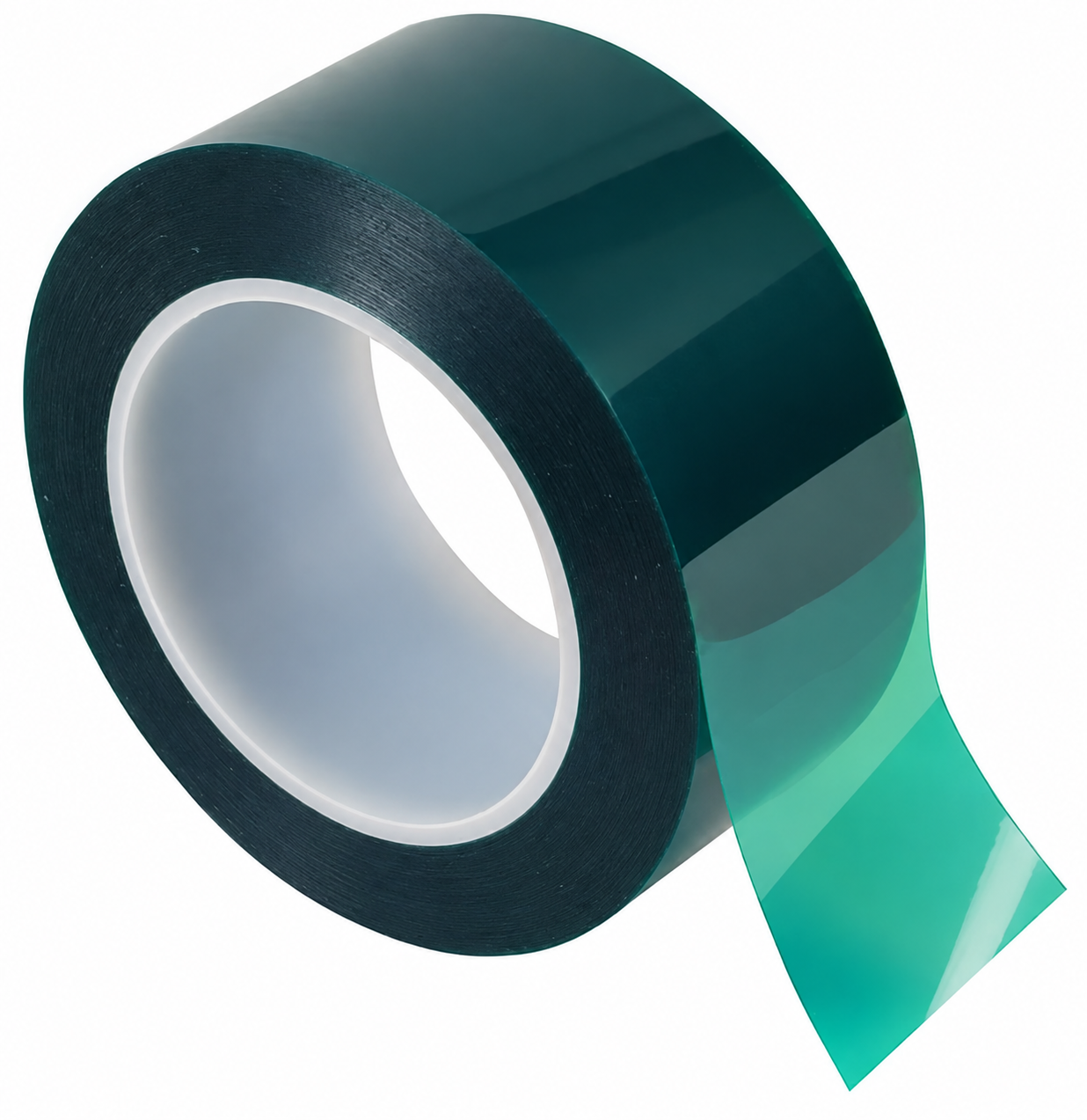 Dark green high-temperature polyester tape roll