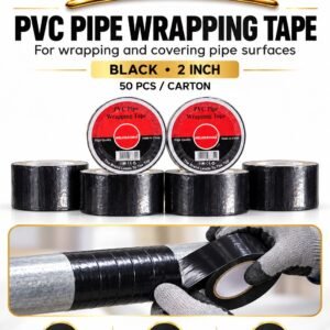PVC Pipe Wrapping Tape – Black, 2 Inch – ARCAD product poster